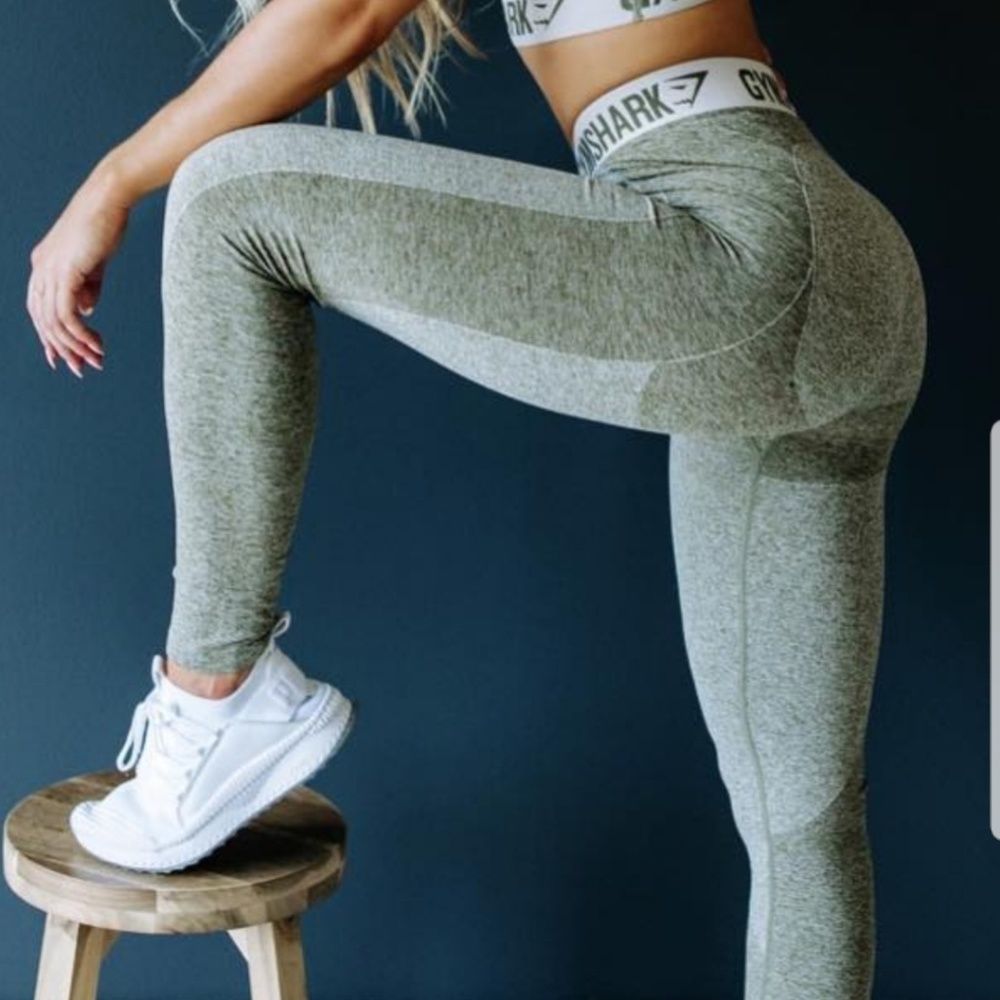 Gymshark flex leggings washed kahki/sand